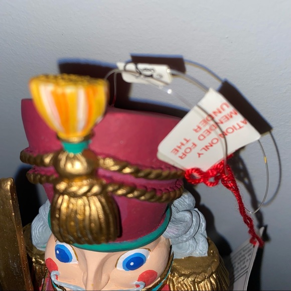 1991 Department 56 Nutcracker Ornament Hand Painted w/ Tags VGC HTF VTG - Picture 5 of 11